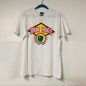 Señor Frogs T-shirt White Size Large